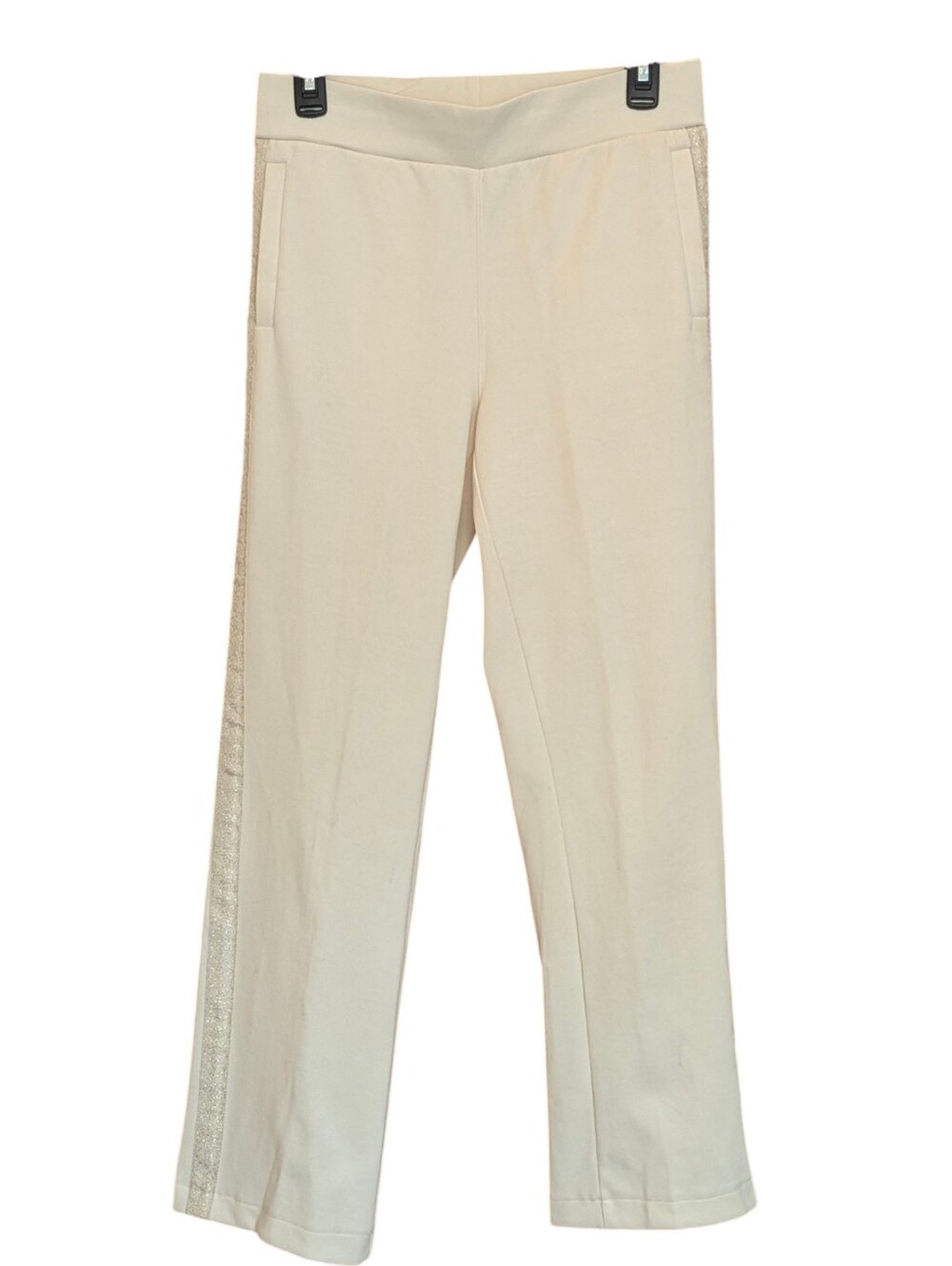 Lauren Ralph Lauren Cream Track Pants Joggers XS Active Wear Tennis Prep Classic